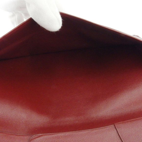Cartier length wallet mast line Bordeaux leather Authentic used - Picture 7 of 8